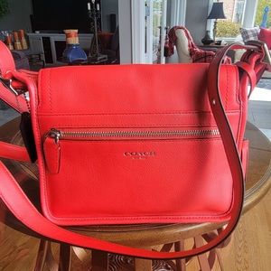 COACH - Carnelian Leather Legacy Archival Rambler Shoulder/Crossbody Bag